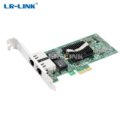 PCI Express x1 server lan card Dual Port Copper Gigabit Ethernet  Desktop Adapter