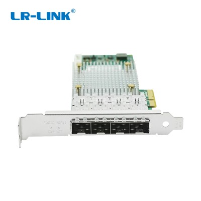 Fast ethernet FIber OPtical desktop adapter SFP LC quad port 100fx Network lan card