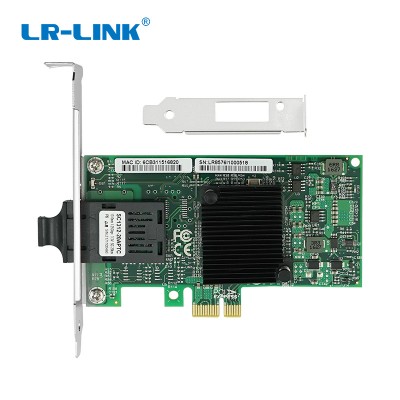 1000Mbps Gigabit ethernet  PCIE card SC port 20KM LR intel 82576 optical LAN adapter