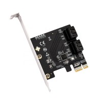 PCIe 4 Ports 6G SATA III 3.0 Controller Card Non Raid PCIe 3.0 x1 Expansion Card Low Profile Bracket