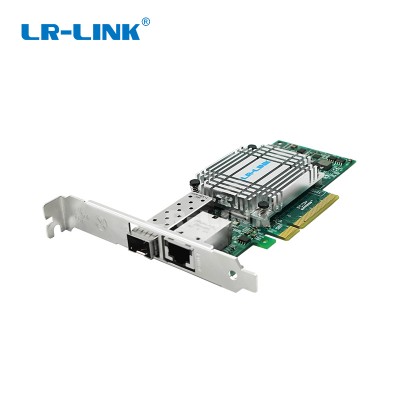 PCIe x8 Single SFP+ Port & Single RJ45 Port & Fiber Media Converter Three-in-one Combination Function 10G Ethernet Network Cards