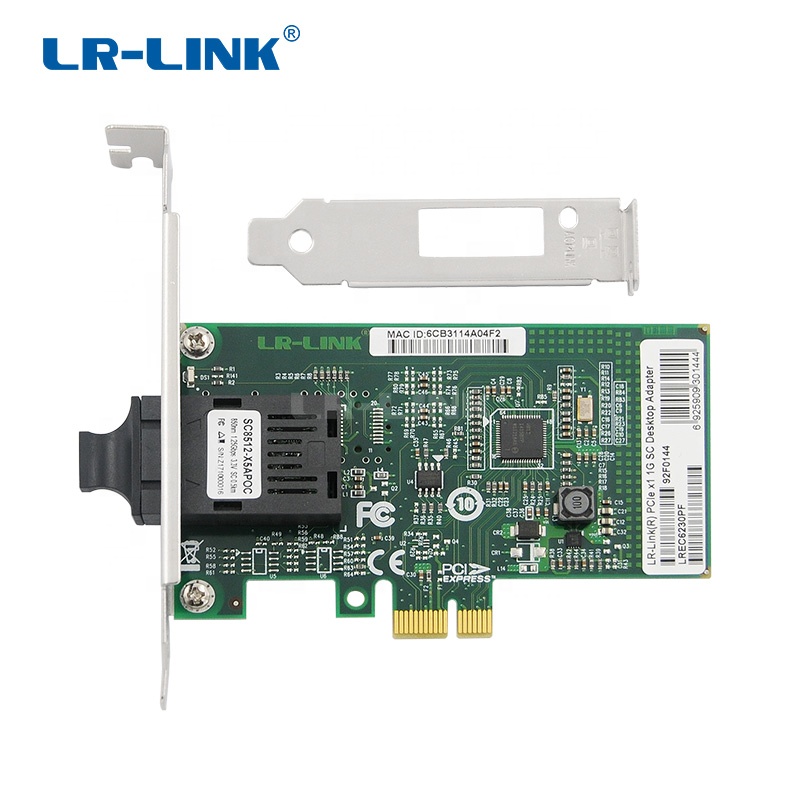 LR-LINK Brand LREC6230PF PCIe x1 1000BASE Desktop Fiber Ethernet Optical Network Adapter Card (Intel I210IS Based)